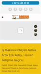Mobile Screenshot of ismakinasiehliyeti.net